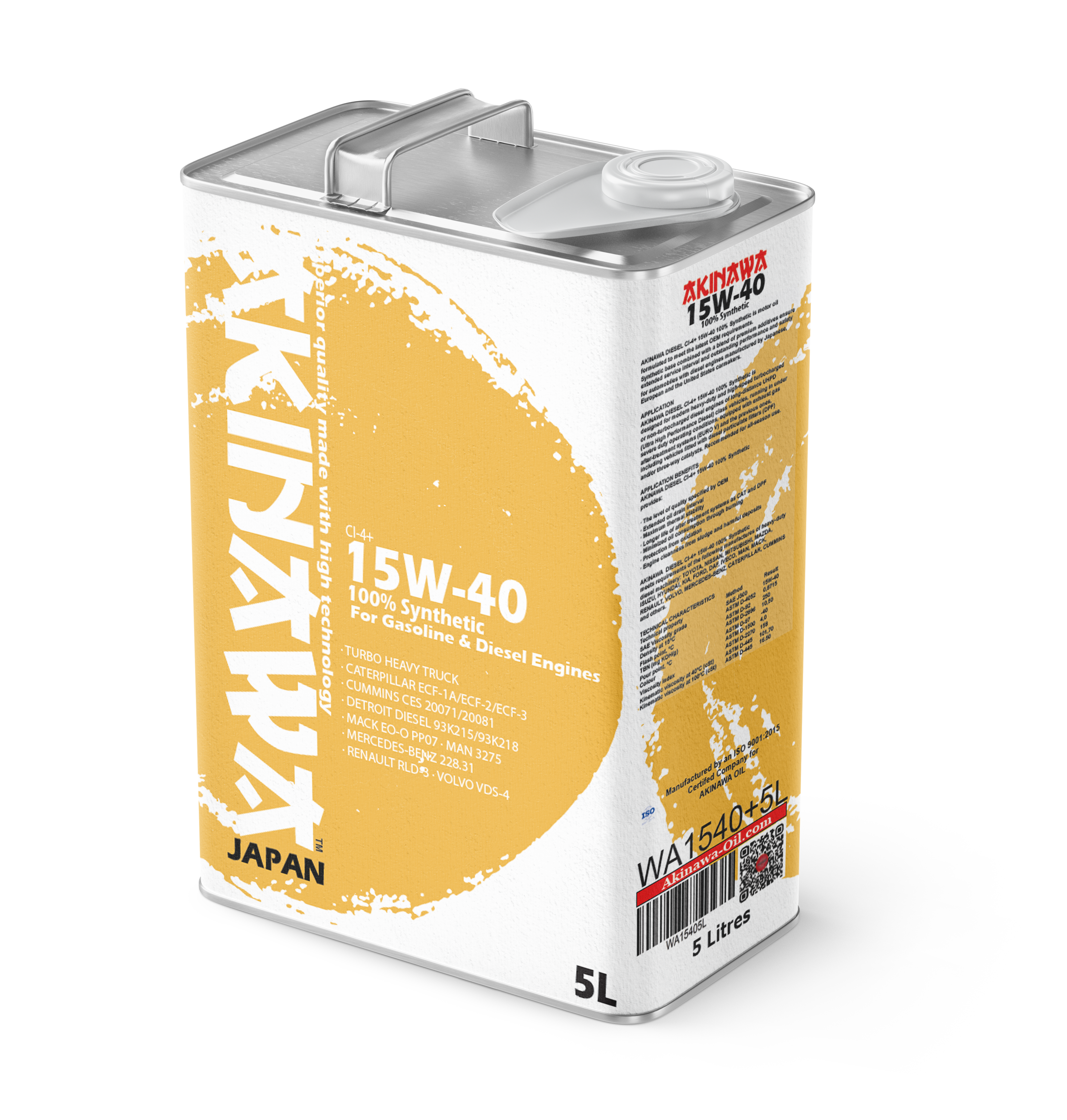 AKINAWA HD LL TURBO DIESEL CI-4 15W-40