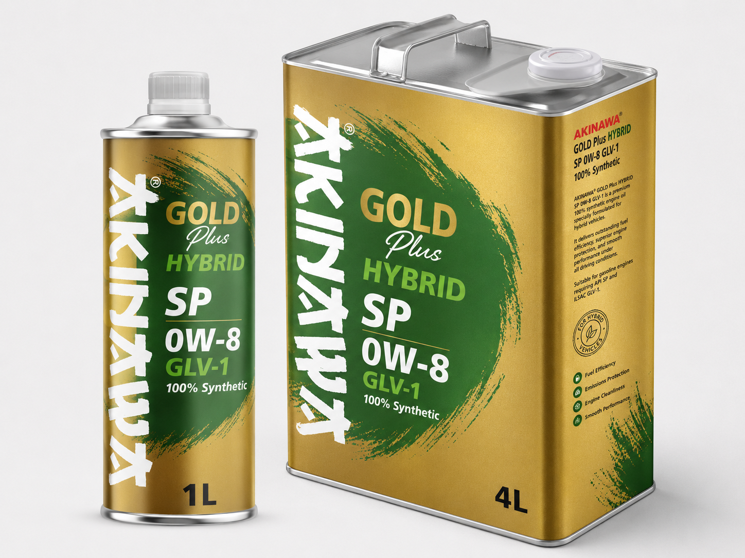 AKINAWA® GOLD Plus HYBRID SP 0W-8 GLV-1 100% Synthetic